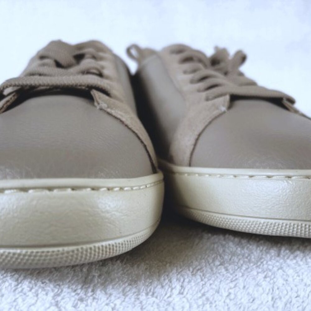 Coach 'Clip' low top leather and suede sneakers in Grey Burch Men's Size 13 - Picture 5 of 12